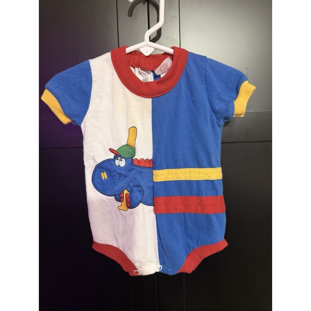 Vintage Buster Brown Dino Bodysuit Size 6-9mo AS-IS